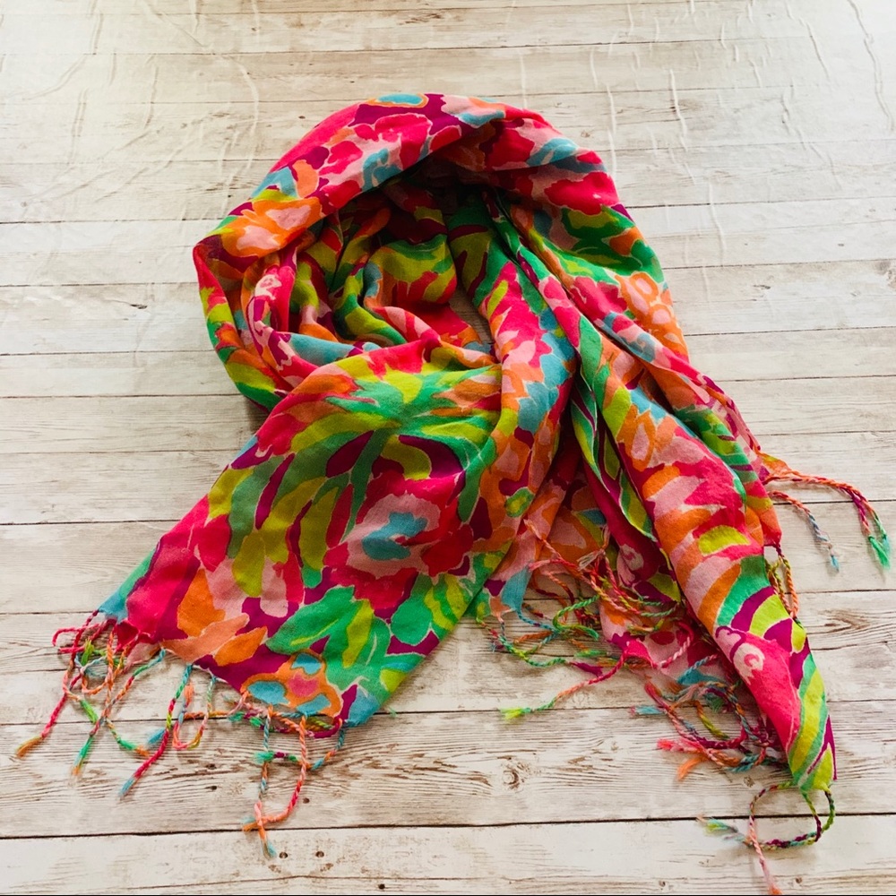 Lilly Pulitzer Cashmere and silk scarf